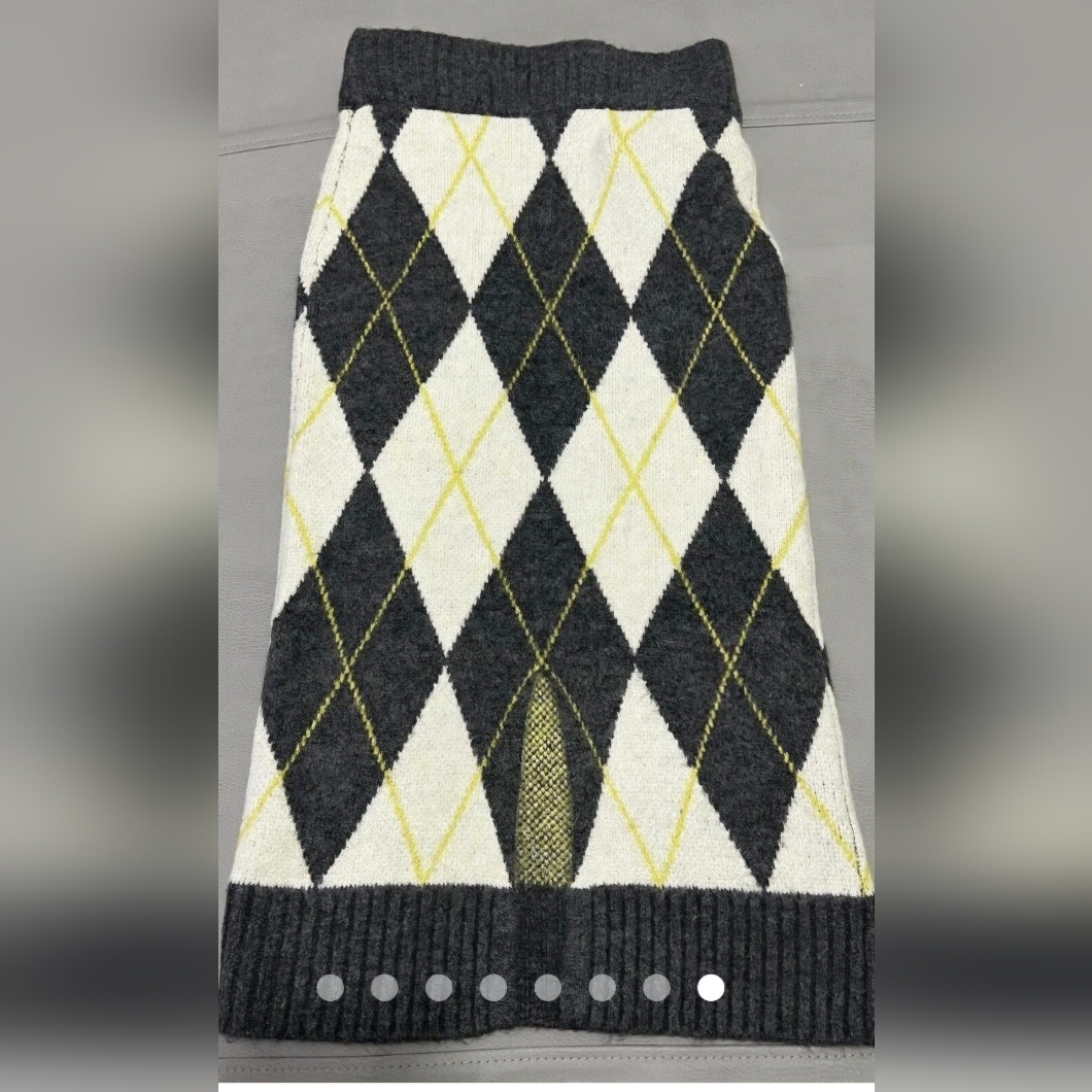 Pringle Of Scotland X H&M Argyle Knit Skirt